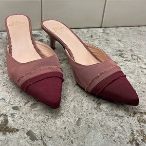 J. Crew Sophia Mule pumps in cap-toe faille